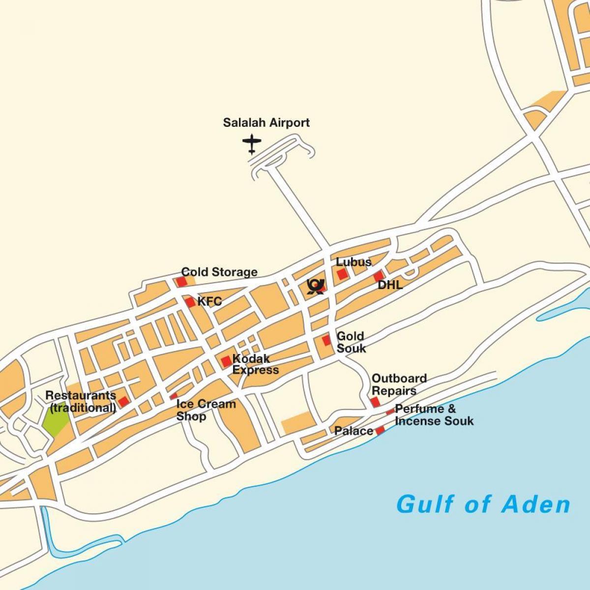 térkép Omán, salalah