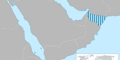 Az Ománi-öbölre térképen