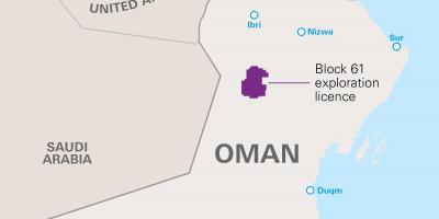 Térkép khazzan Omán