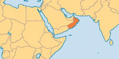 Omán térkép világ térkép