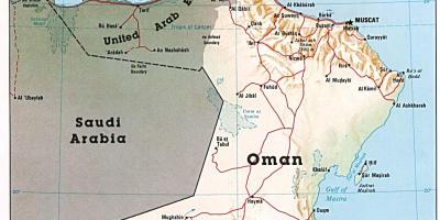 Omán térkép városok