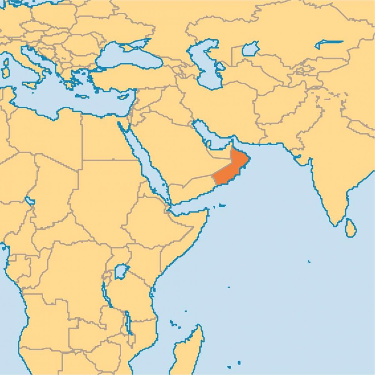 Omán térkép világ térkép