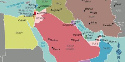 Térkép Omán térkép közel-kelet