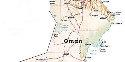 Omán ország térkép